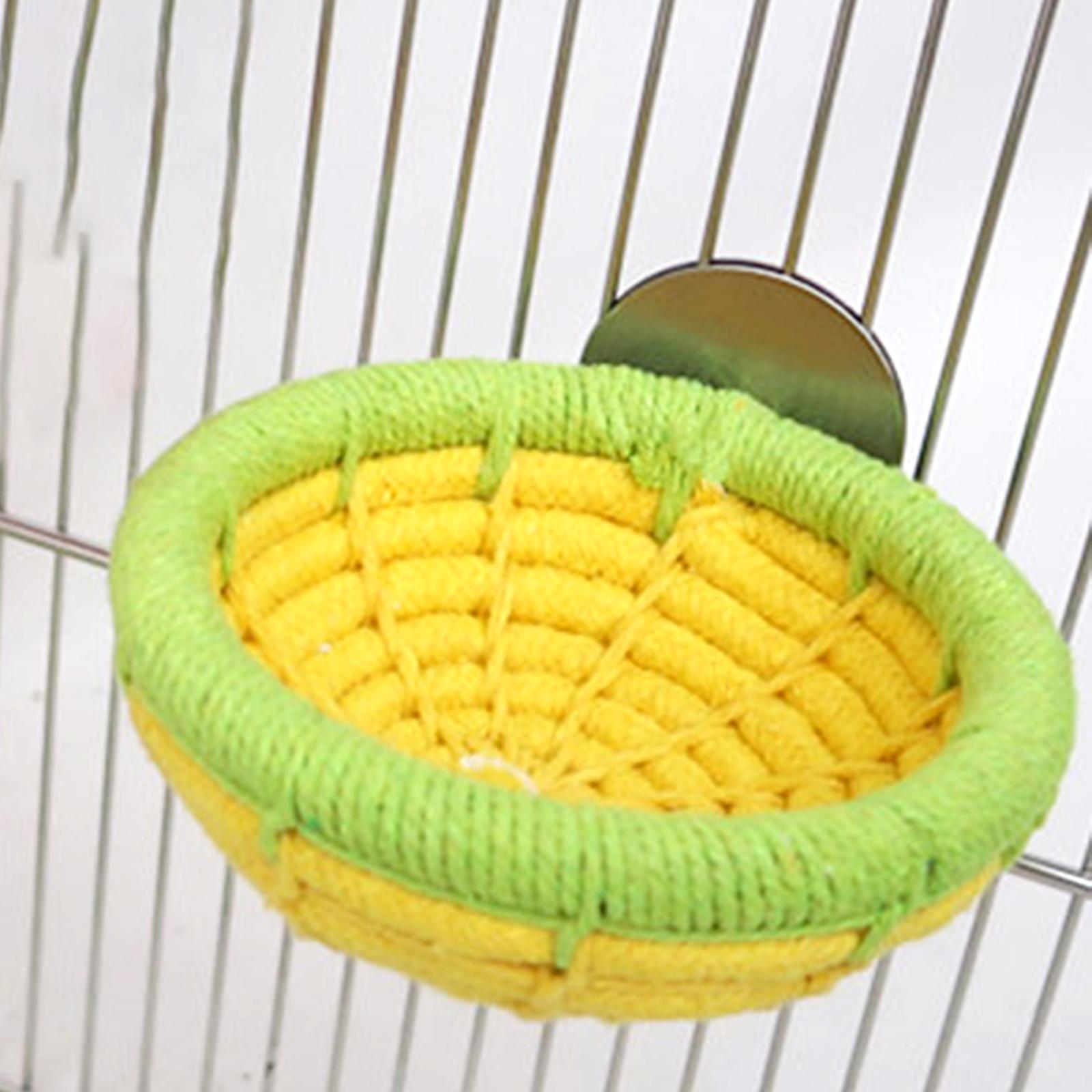 Soft Bird Nest Hanging Bed Toys Cave Cage Cotton Rope Hut for Cockatoo Pet Supplies