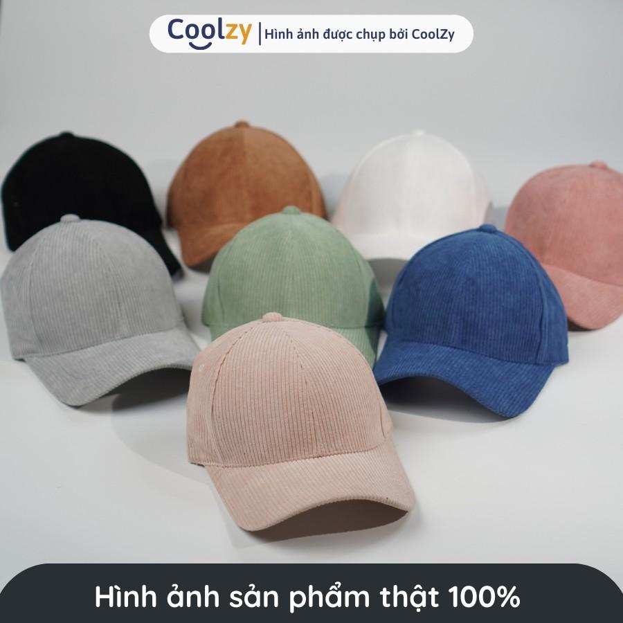 Mũ lưỡi trai trơn ️ Nón kết chất nhung tăm Hàn Quốc cao cấp form unisex nam nữ N28