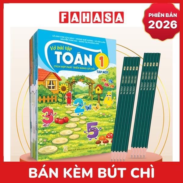 Sách Giáo Khoa Bộ Lớp 1 - Tích Hợp Phát Triển Năng Lực Số - Sách Bài Tập (Bộ 11 Cuốn) (Phiên Bản 2026) - Kèm 10 Bút Chì