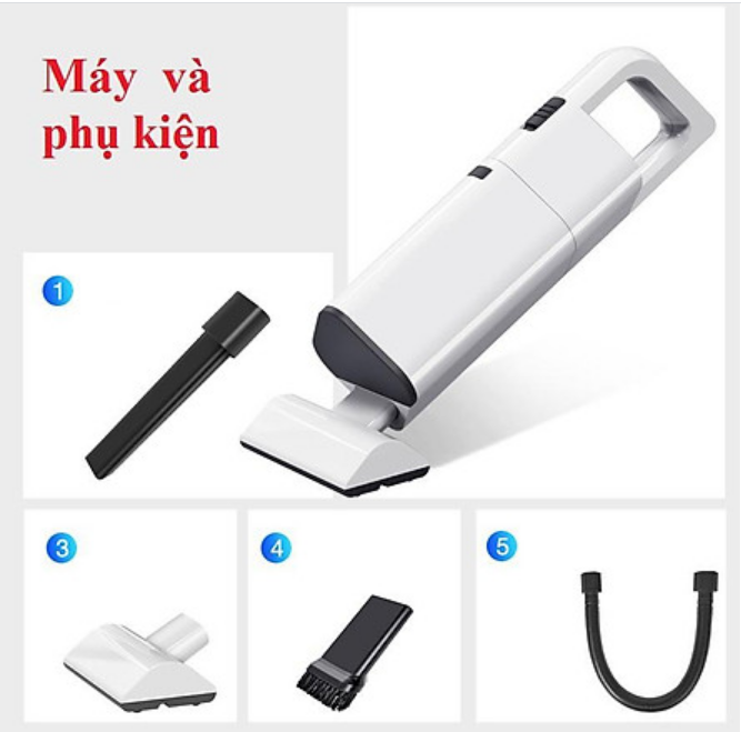 Máy hút bụi cầm tay  AIKESII model AKS-8001C , máy hút bụi mini lực hút  siêu mạnh.- Hàng chính hãng