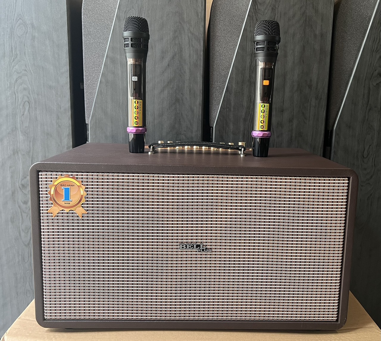 Loa kéo xách tay di động sử dụng 2 bass 20 và 2 chép hát karaoke và nghe nhạc cực hay Bellplus