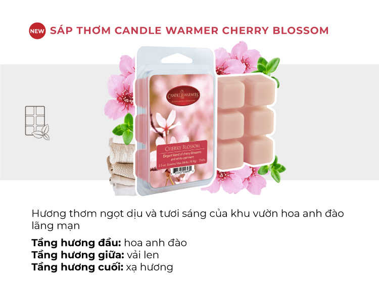 Sáp thơm Candle Warmer - Cherry Blossom