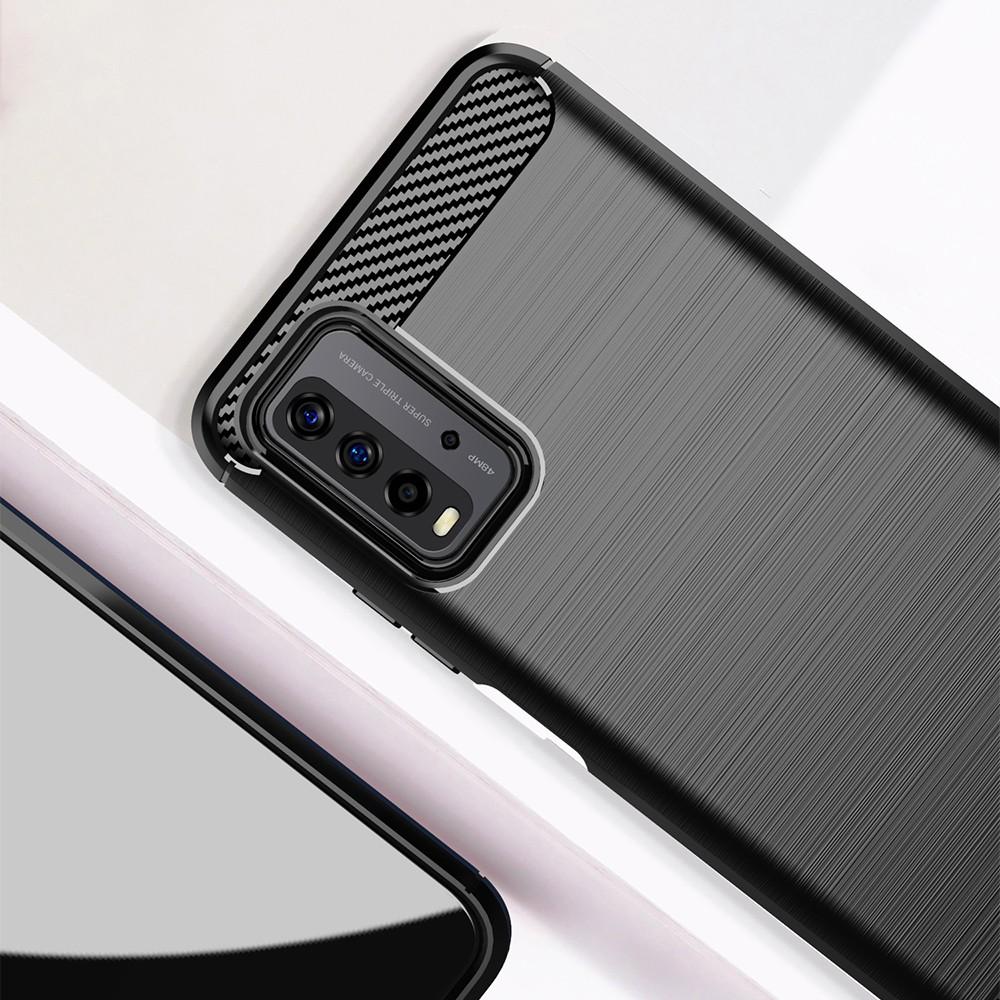 Ốp lưng cho Xiaomi Redmi 9T Note 9 4G dẻo Carbon phay xước chống sốc chống vân tay