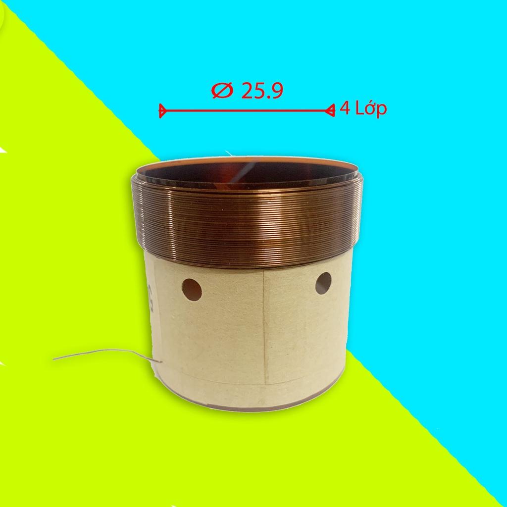 Coil loa 25.9 mm loại 4 lớp lõi đồng - côn loa 25.9 mm dây đồng