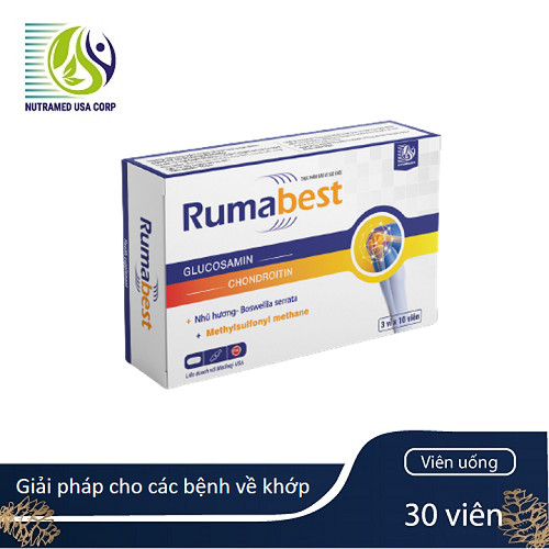 Rumabest   - Giải pháp toàn diện cho viêm khớp, khô khớp, thoái hóa khớp, tái tạo mô và sụn khớp, tăng cường dịch khớp, cải thiện chức năng khớp - Nhà máy liên doanh với Medinej - USA và đạt chuẩn GMP - WHO