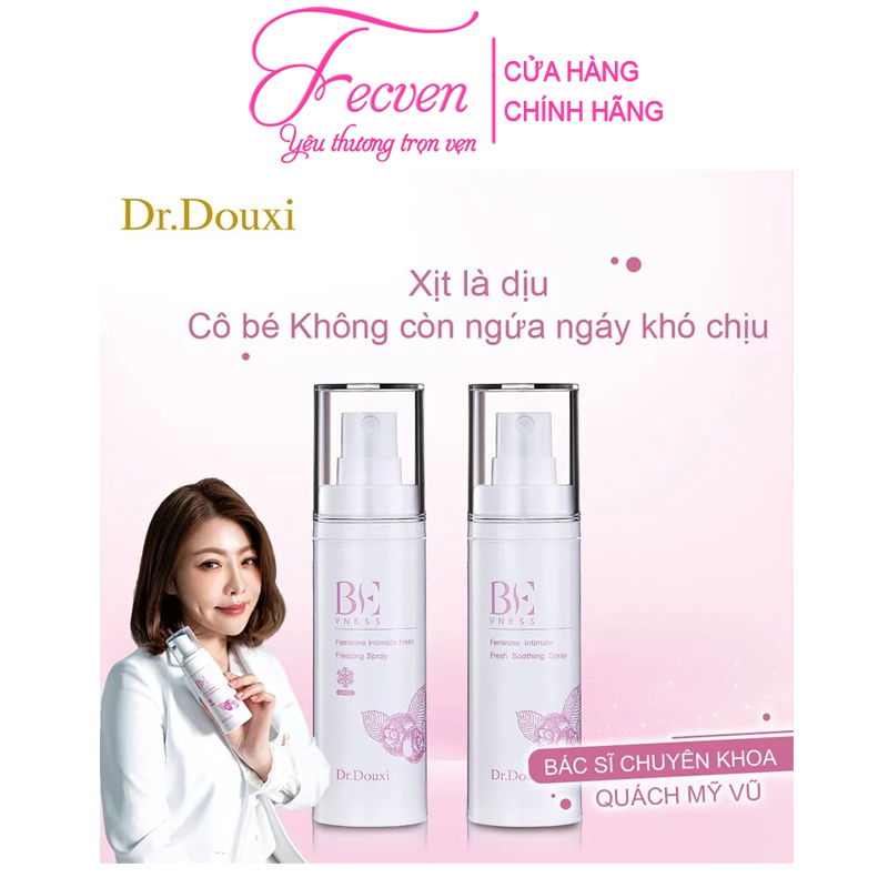 Xịt Kháng Khuẩn Khử Mùi Phụ Khoa - Giúp Thơm Vùng Kín Dr.Douxi, Chai 30ml FECVEN