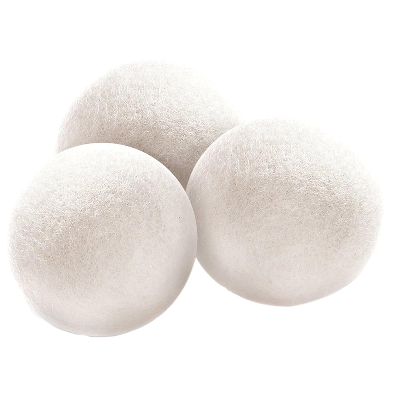 6 cái Len Balls 7CM làm mềm hút ẩm Giảm thời gian sấy có thể tái sử dụng