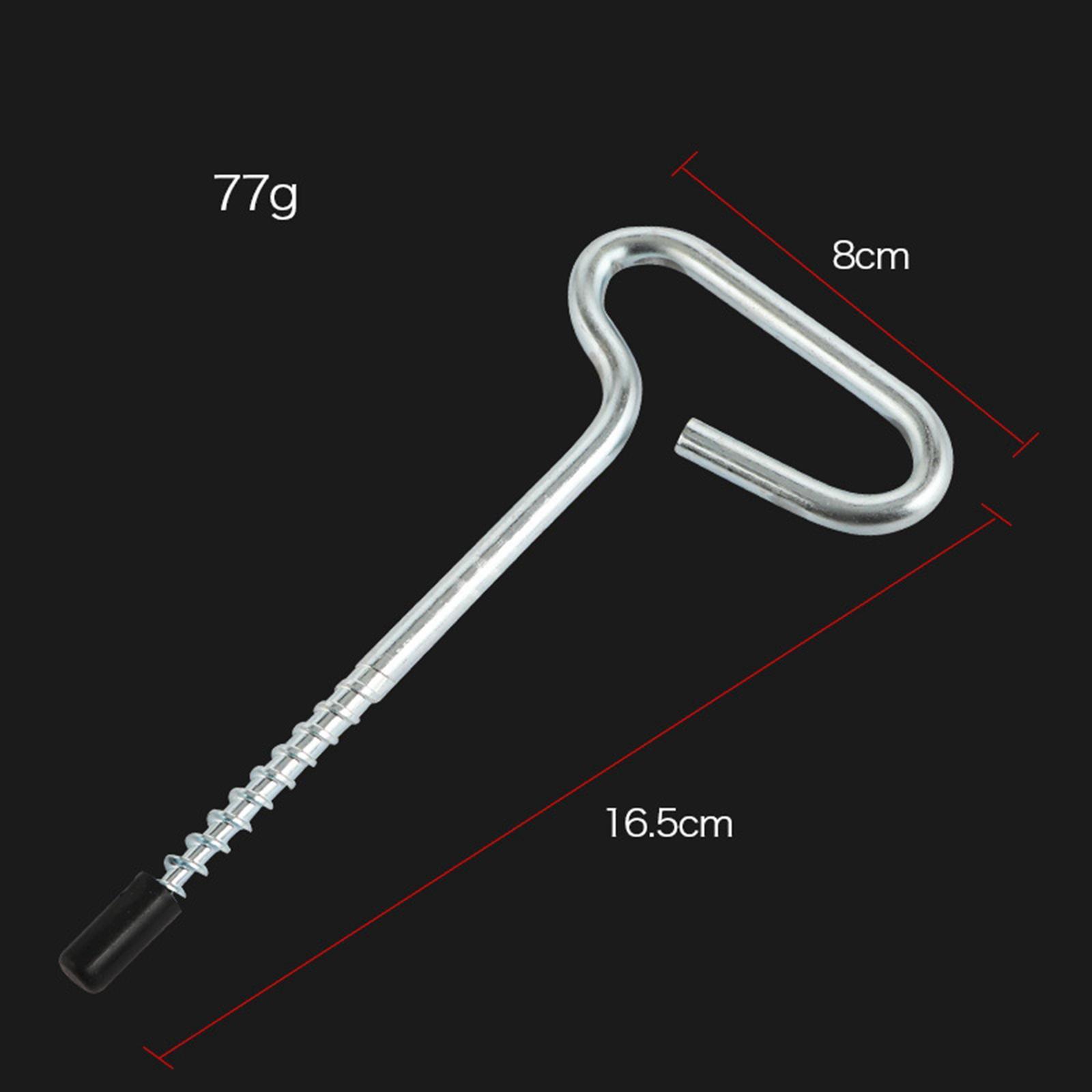 Ice Anchor Drill Adapter with Threaded Peg Ice Fishing Shelter Stake Nail, Ice Fishing Anchors Tool for Ice Insert Sewing