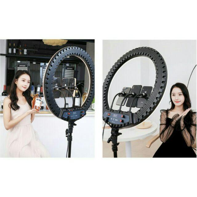 ĐÈN LIVESTREAM 45CM DẸT 3 KẸP ĐIỀU KHIỂN , MAKEUP, CHỤP HÌNH CỰC SÁNG, ĐẸP