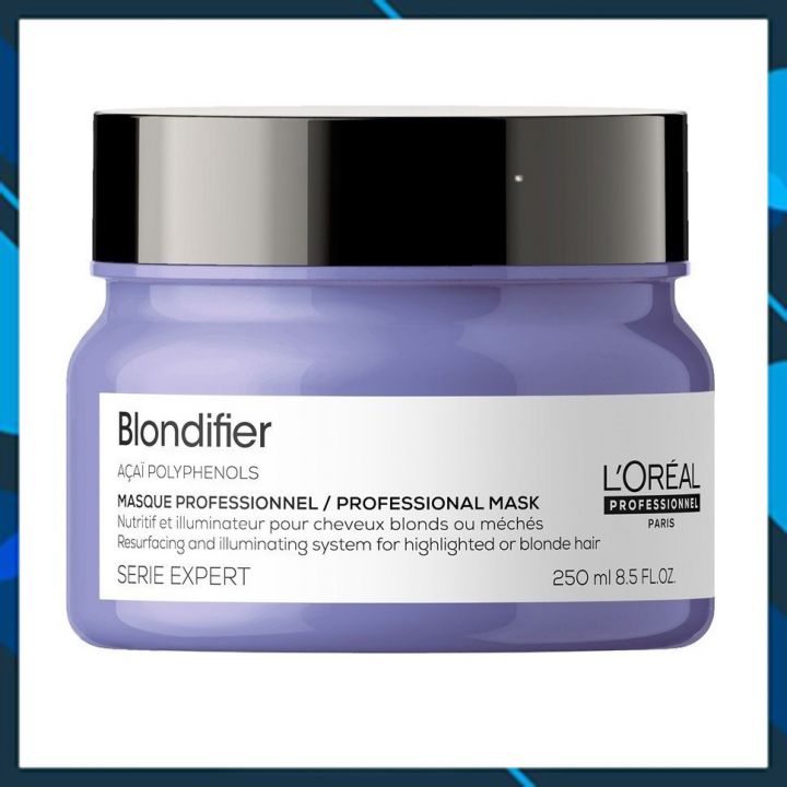 MẶT NẠ Ủ L'OREAL SERIE EXPERT BLONDIFIER MASK BÓNG MƯỢT CHO TÓC NHUỘM MÀU SÁNG 250ML