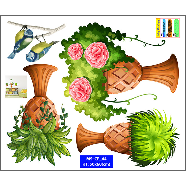 Decal trang trí quán số 44