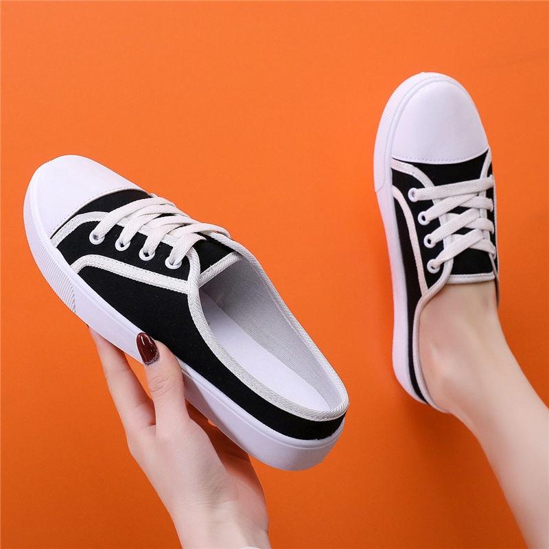 Giày Lười Canvas Thời Trang Mới Cho Nữ