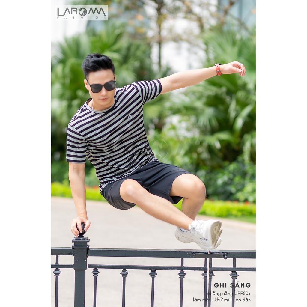 LAROMA Bộ thể thao nam sọc Laroma