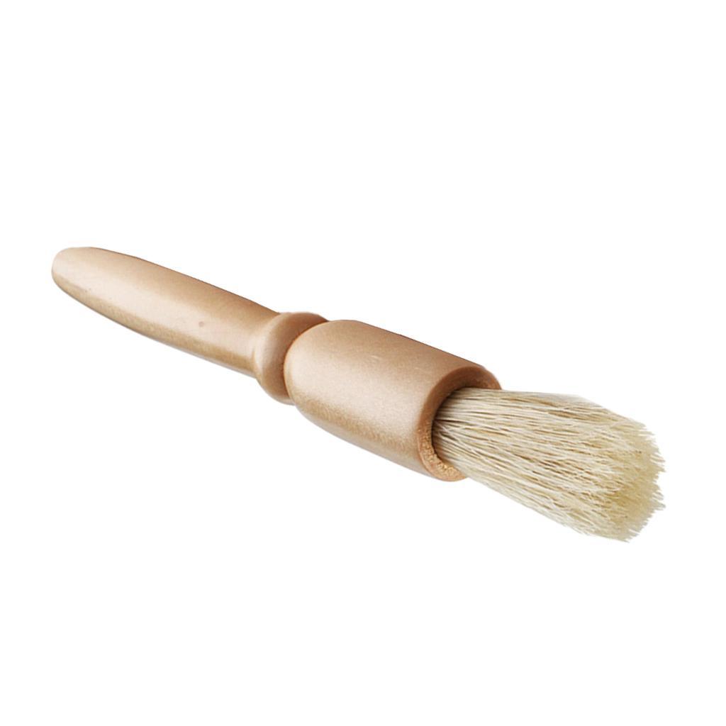 Espresso Coffee Grinder Cleaning Brush/Smooth Wooden Handle/Natural Bristles