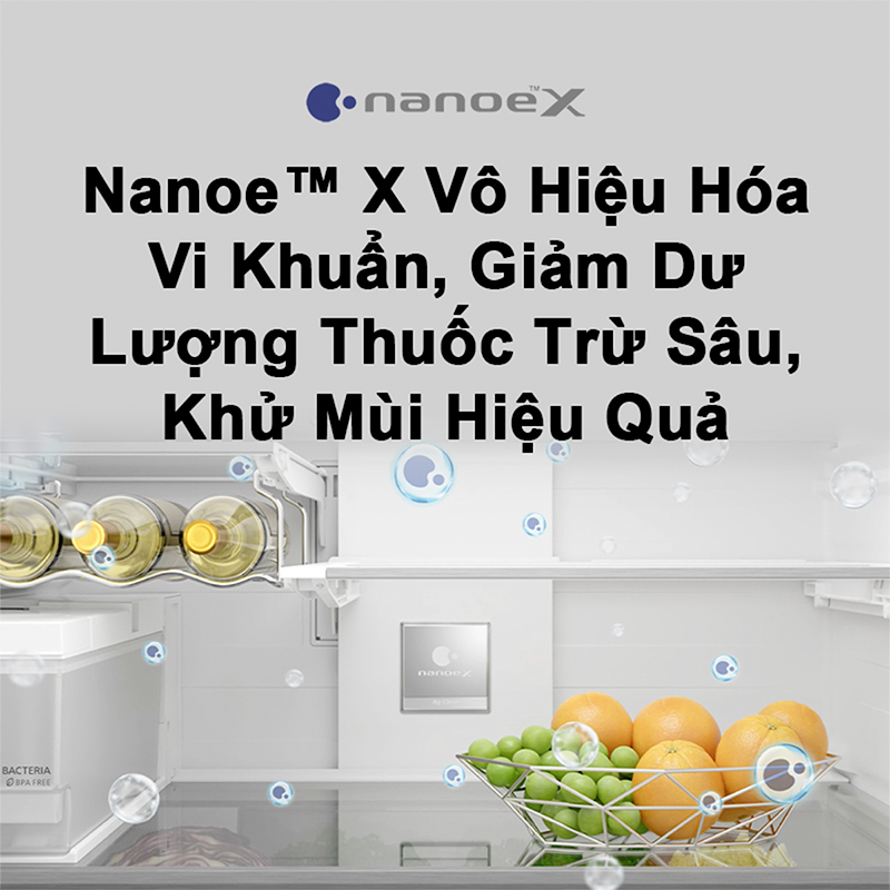 Tủ Lạnh Cao Cấp Panasonic 650L NR-WY720ZMMV - Vô hiệu hóa vi khuẩn 99,99% - Cấp Đông Mềm - Lấy Nước Ngoài - Làm Đá Tự Động - Hàng chính hãng