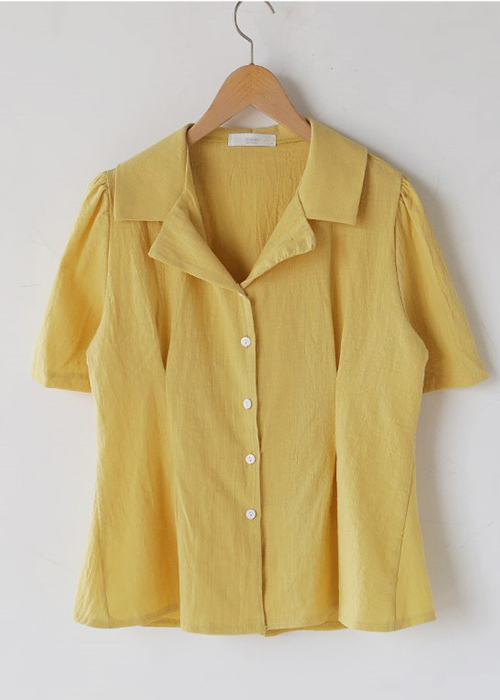 Áo Blouse Vải Lanh Nhăn Độc Đáo