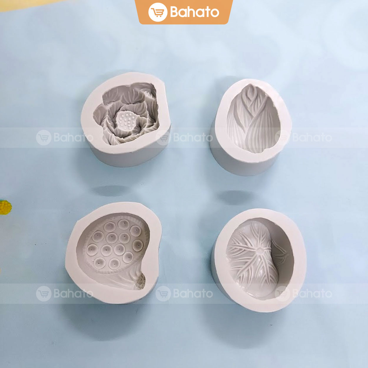 Khuôn silicon làm bánh, thạch rau câu hoa sen