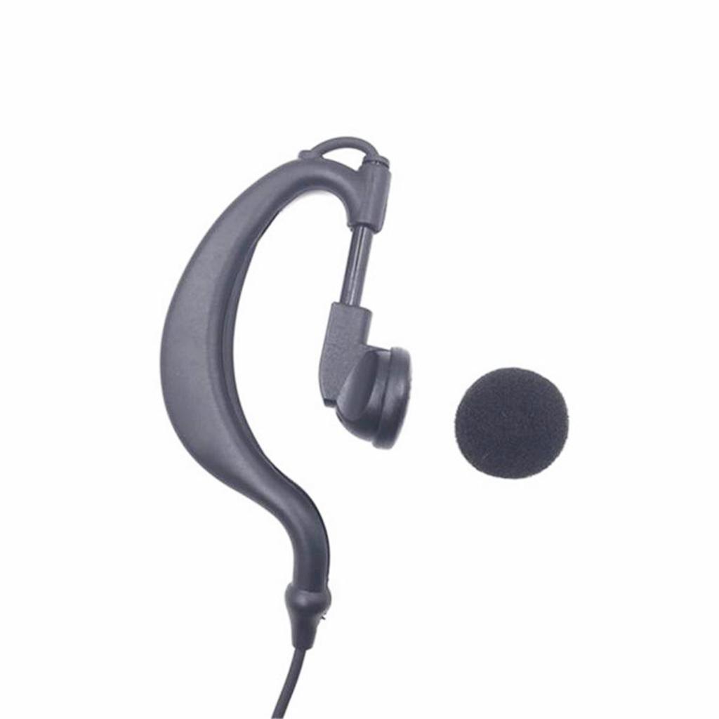 2 Pin G Shape Ear Piece Headset With Micophone Fit For Walkie Talkie