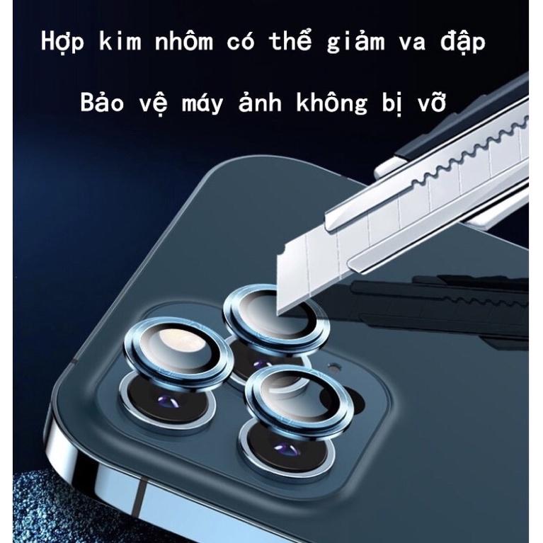 VIỀN NHÔM BẢO VỆ CAMERA ĐỦ MÀU THEO MÁY DÀNH CHO IPHONE 11/11PRO/11ROMAX/12MINI/12/12PRO/12PROMAX