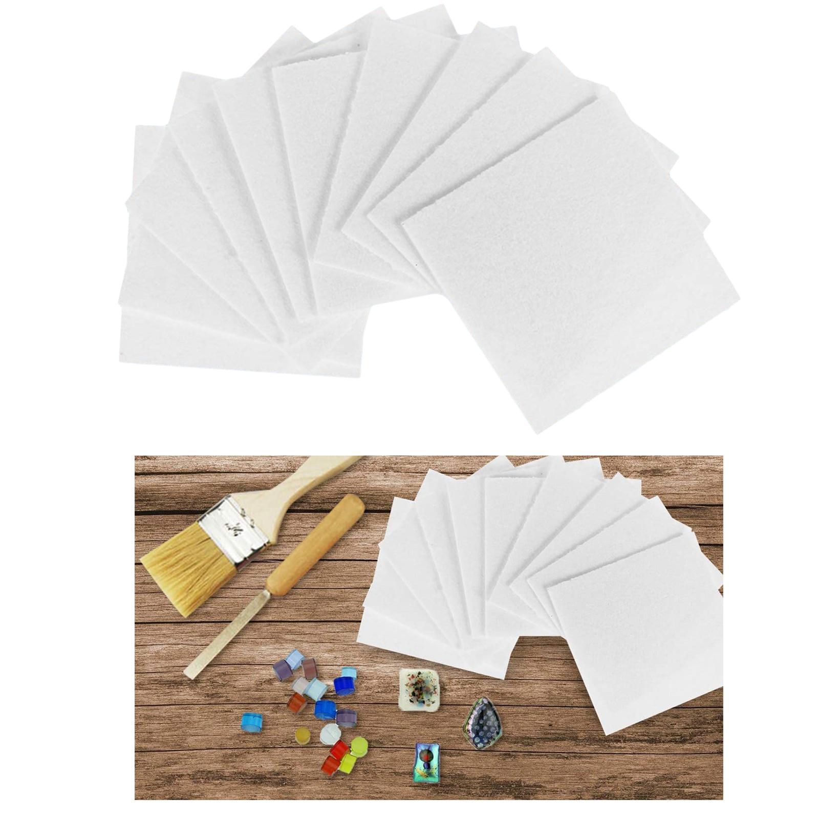 50 Sheets Microwave Kiln Glass Fusing Paper Ceramic Fiber Jewelry Making Tools Accessories