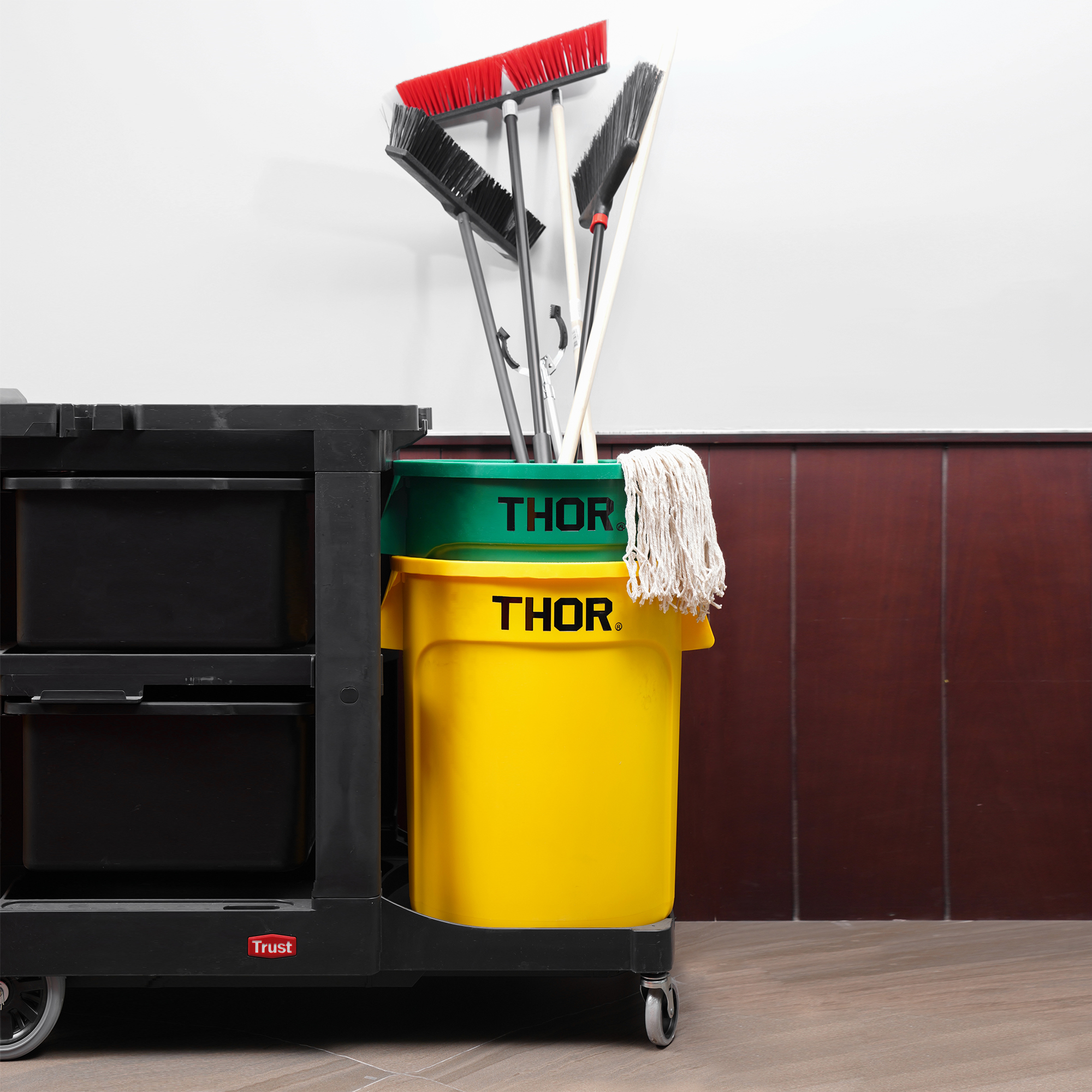Thùng nhựa tròn đa năng chịu lực THOR 38L thương hiệu TRUST 1011GN