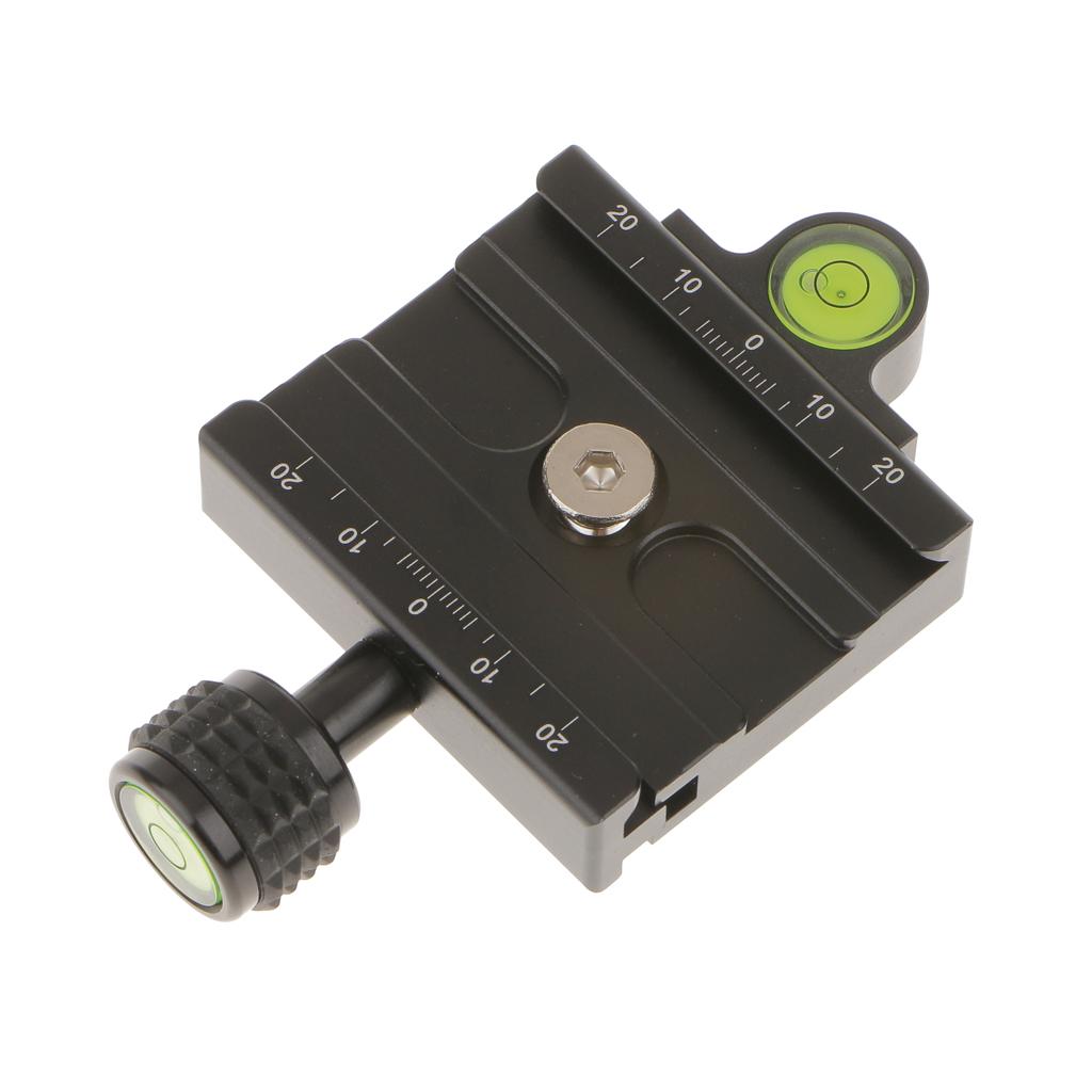 Camera QR Quick Release Plate 3/8'' 1/4'' Clamp Mount for Ball Head Tripod