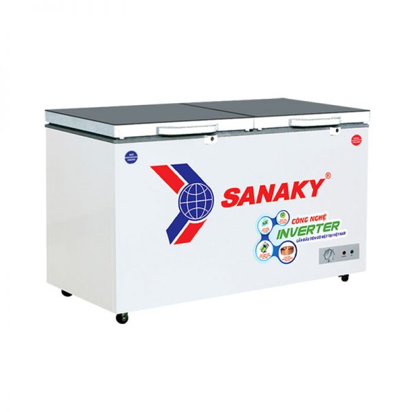 Tủ đông Sanaky VH-3699W4K 2 chế độ 260L màu xám kính cường lực - Hàng chính hãng - chỉ giao tại Hà Nội
