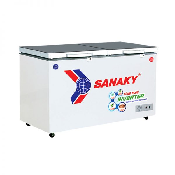 Tủ đông Sanaky VH-3699W4K 2 chế độ 260L màu xám kính cường lực - Hàng chính hãng - chỉ giao tại Hà Nội