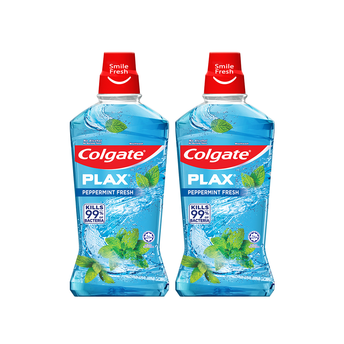 [HB Gift] Bộ 2 nước súc miệng Colgate diệt 99% vi khuẩn Plax bạc hà 500ml/chai