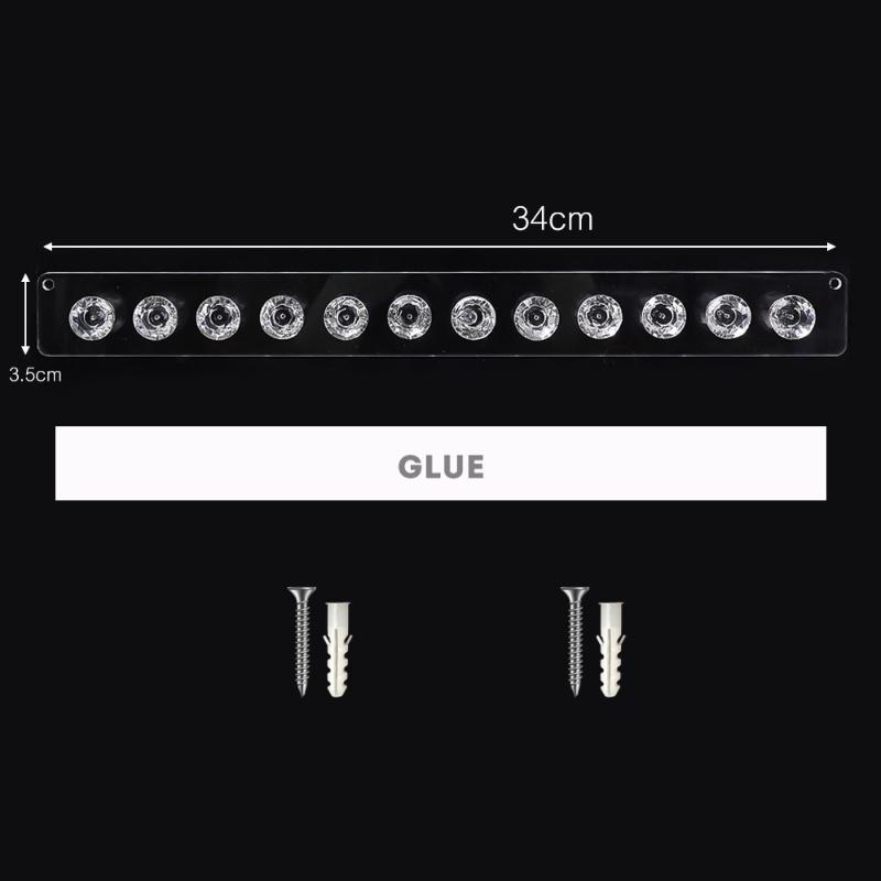 Móc Treo Trang Sức Bằng Acrylic Trong Suốt Tự Dính Tiện Dụng