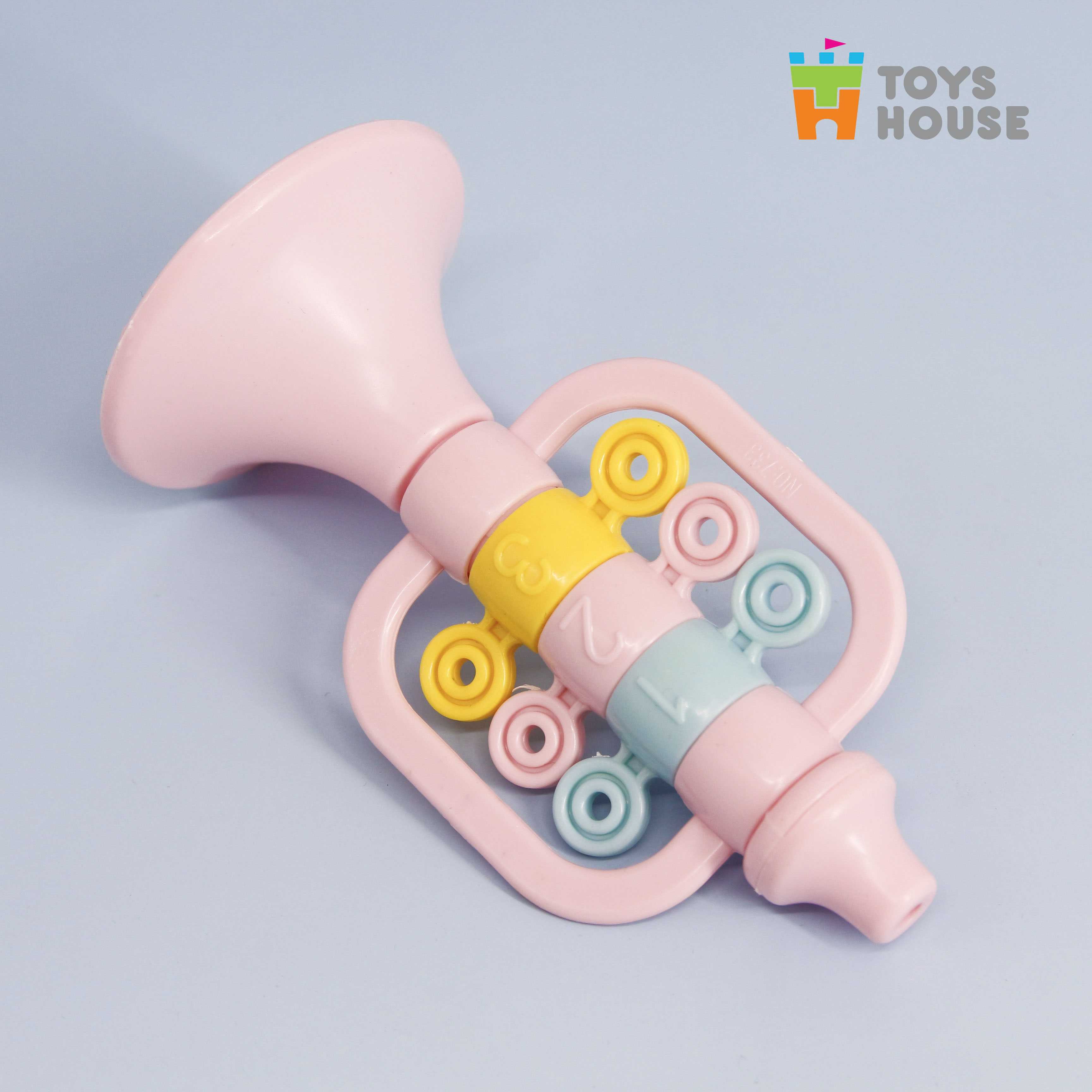 Set đồ chơi Xúc xắc, lục lạc, kèn, trống Toyshouse dành cho bé từ sơ sinh TH1220-733A-53 - giúp bé phát triển thị giác, thính