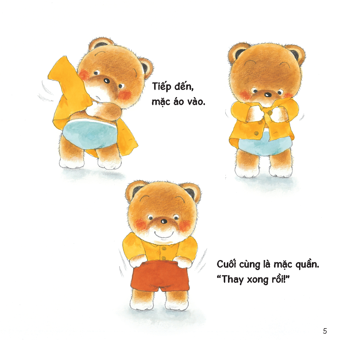 Một ngày của Gấu con - Sách tranh ehon Gấu con Kuma - Những chuyện nhỏ hàng ngày