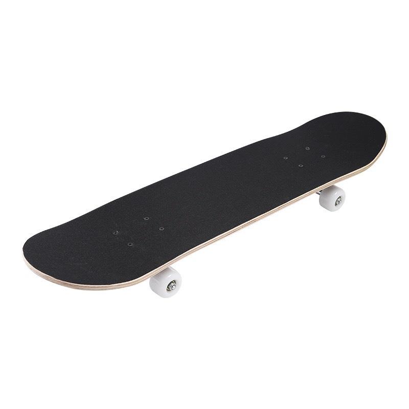 Ván trượt thể thao mặt nhám in hình skateboard dành cho người lớn trẻ em gỗ phong ép 80cm