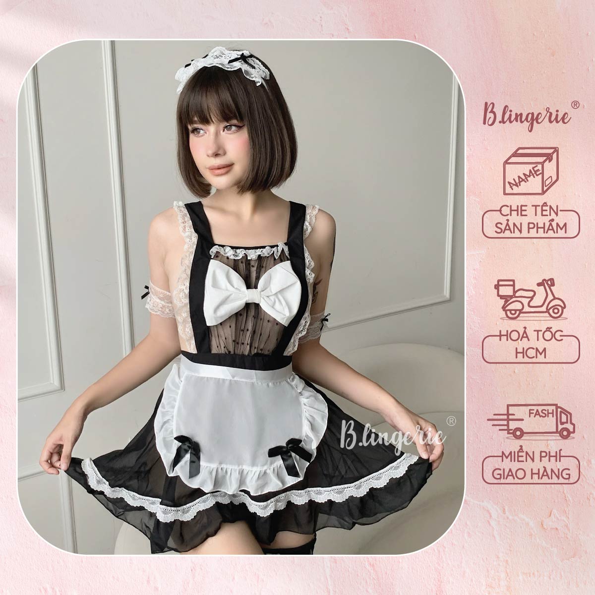 Đồ Ngủ Cosplay Cô Hầu Gợi Cảm (Không kèm tất) - B.Lingerie