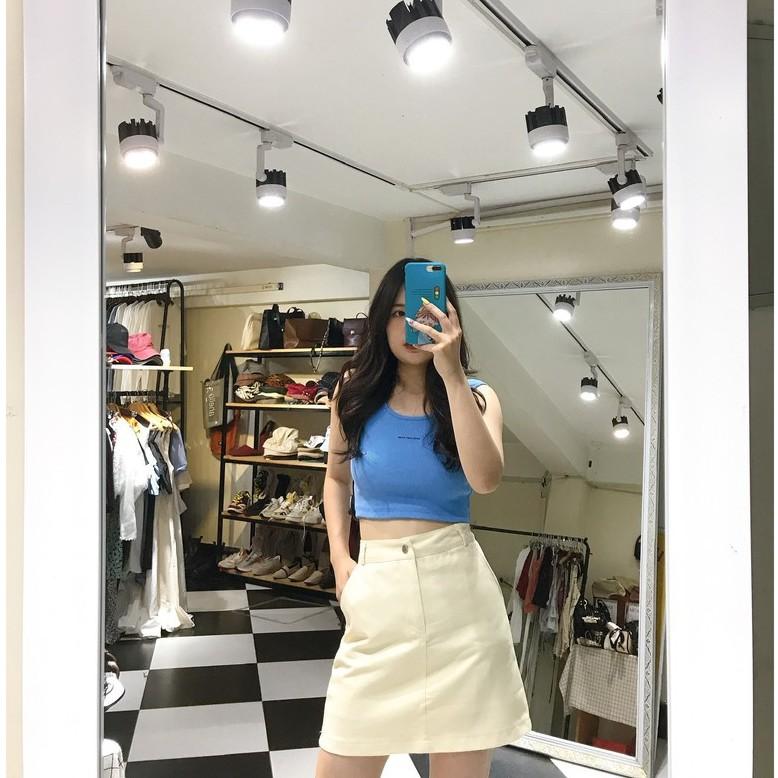 Chân váy chữ A ️ HOAMIFASHION ️ Váy chữ a ngắn vải kaki dày dặn mềm mịn, chân váy nữ lưng cao phong cách Hàn Quốc