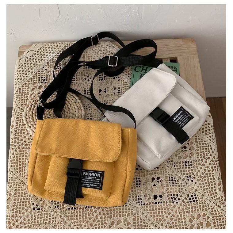 Túi Đeo Chéo Canvas Fashion Thời Trang Hàn Quốc Học Sinh Sinh Viên Đi Học , Đi Chơi