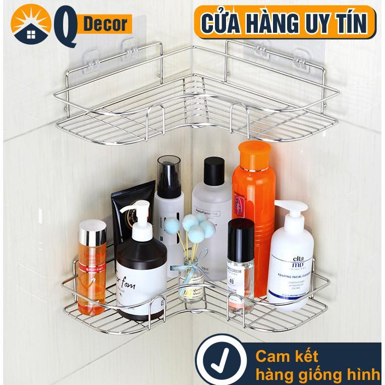 Kệ Góc Nhà Tắm, Kệ Nhà Tắm Nhà Bếp Siêu Dính Lắp Đặt Dán Tường Không Cần Khoan Vít
