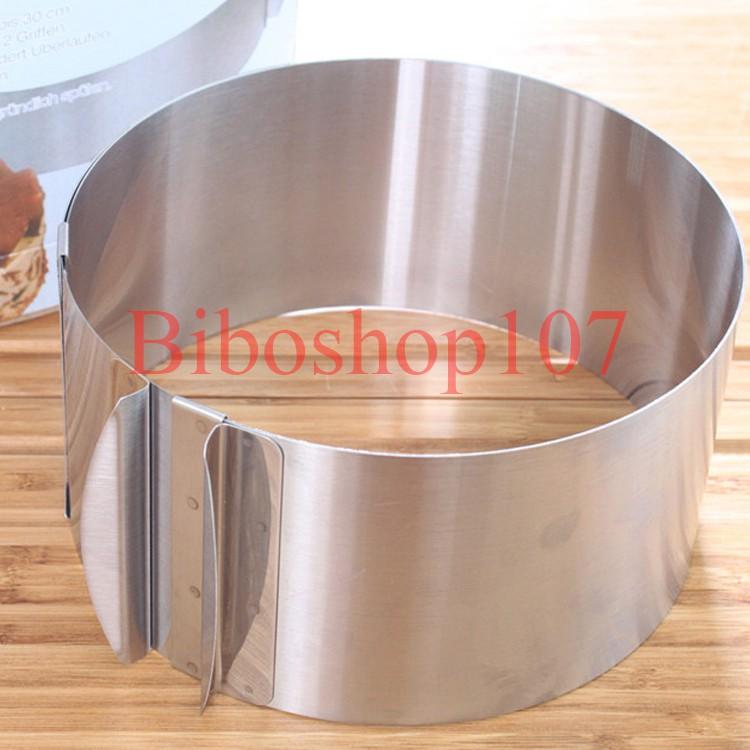 Khuôn ring làm bánh mousse tròn thay đổi kích thước 16cm - 30cm