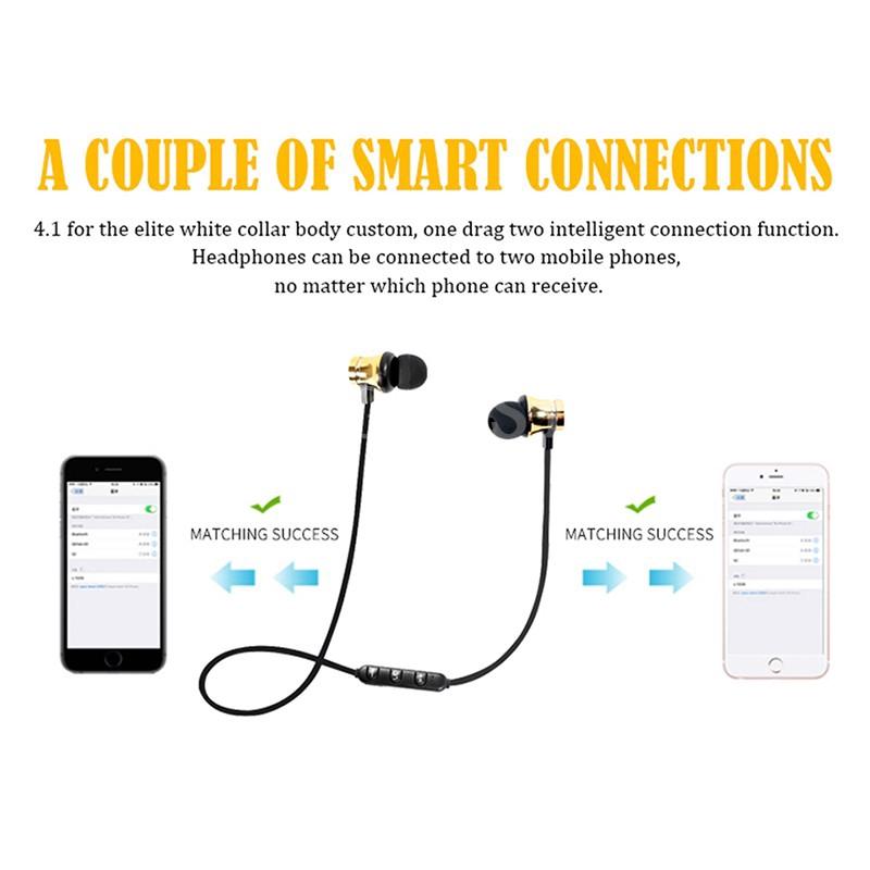 Tai nghe Bluetooth nam châm không dây thể thao chống mồ hôi