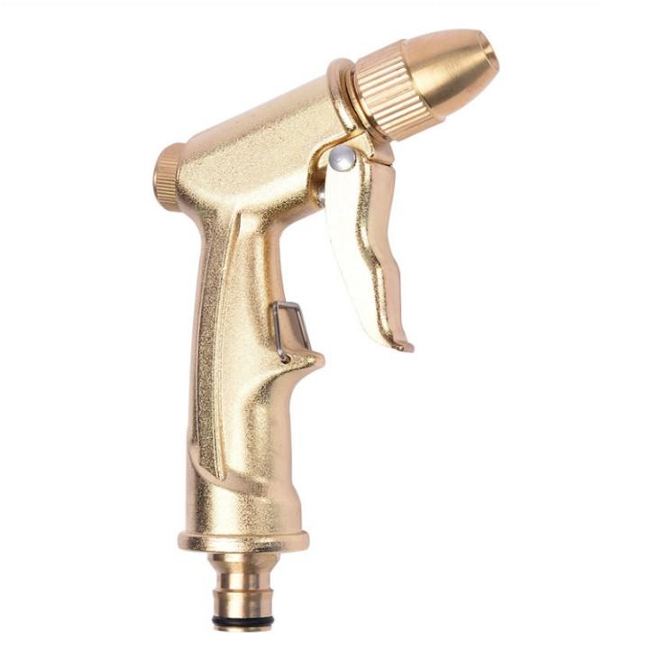 Bộ dây vòi xịt nước rửa xe, tưới cây . tăng áp 3 lần, loại 20m 206701-1 đầu đồng, cút, nối đen