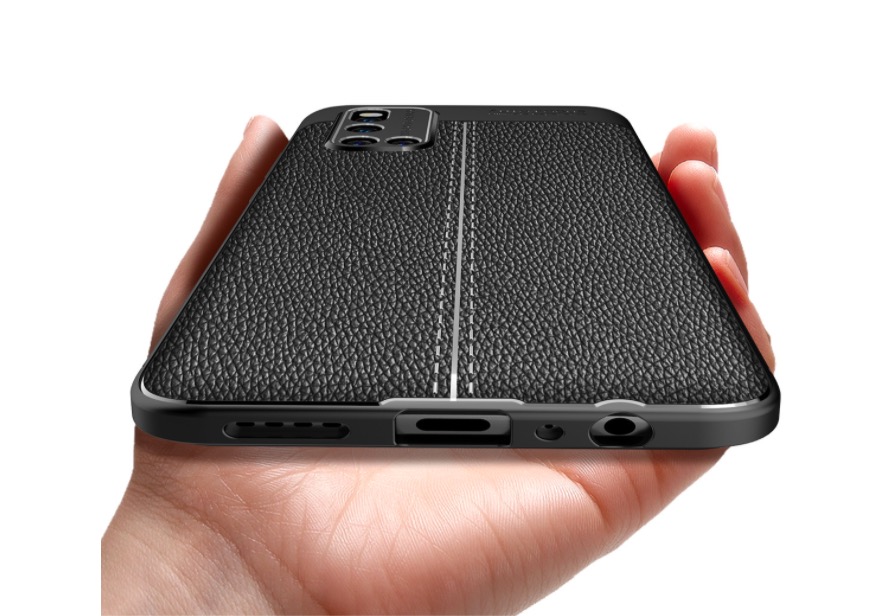 Ốp lưng Silicon Auto Focus giả da, chống sốc dành cho Vivo V19 - Hàng chính hãng