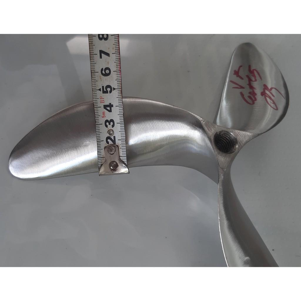 Chân vịt inox cốt xéo dùng cho máy xăng từ 6,0 đến 6,5 hp lỗi cốt ren 14mm