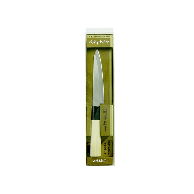 Dao inox gọt trái cây Nikken Tsubazo lưỡi 12cm