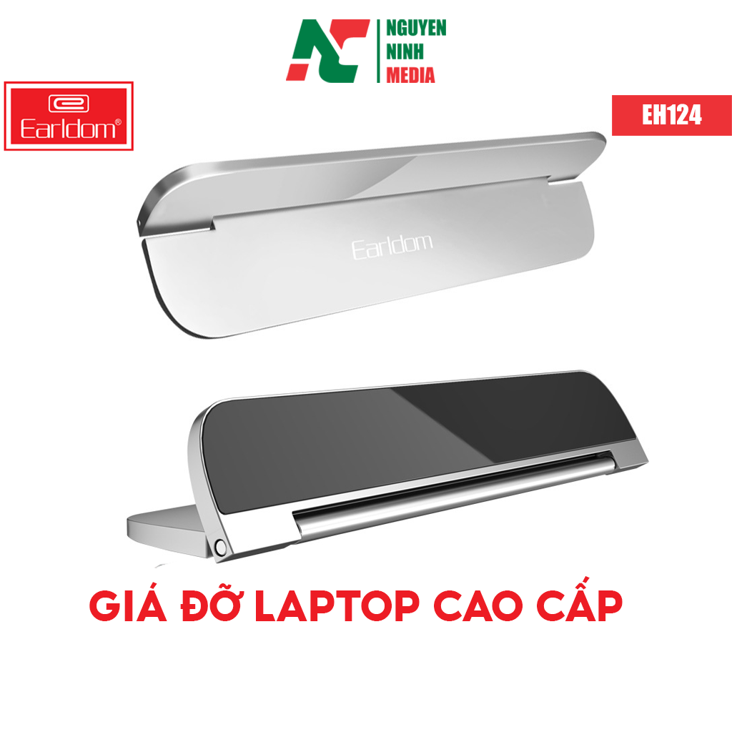 Giá Đỡ Cho Laptop Hợp Kim Nhôm Cao Cấp Earldom EH124 - Hàng Chính Hãng