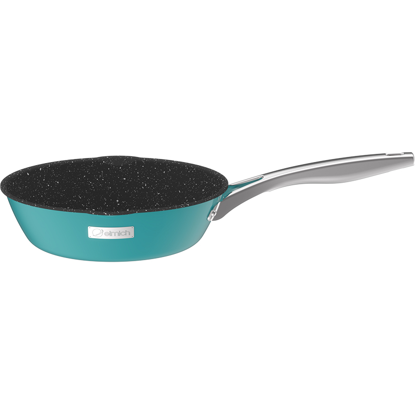 Chảo Inox Liền Khối Elmich Hera - Xanh - 24Cm