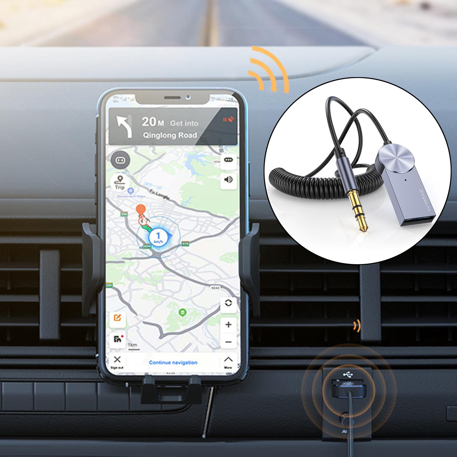 3.5mm Aux Bluetooth 5.0 Receiver Car Dongle Cable Adapter Transmitter