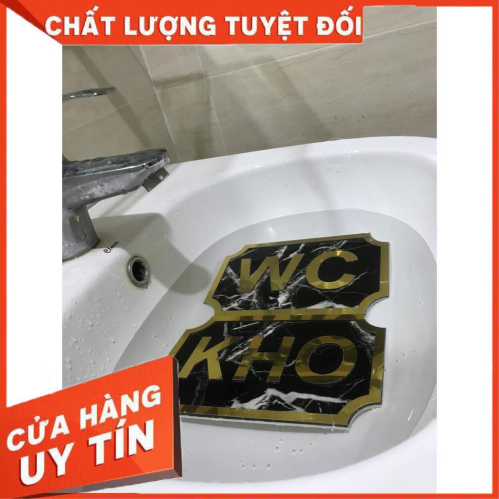 Bảng WC alu gương vàng chống nước