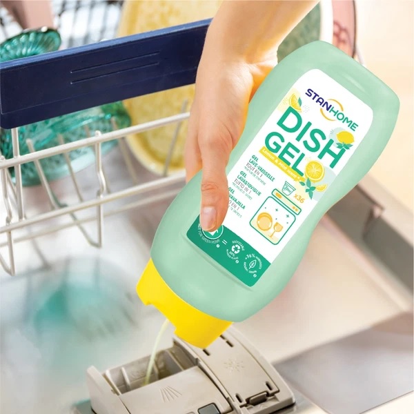 Gel rửa chén bát Stanhome 720ml - All in 1 - hương chanh bạc hà
