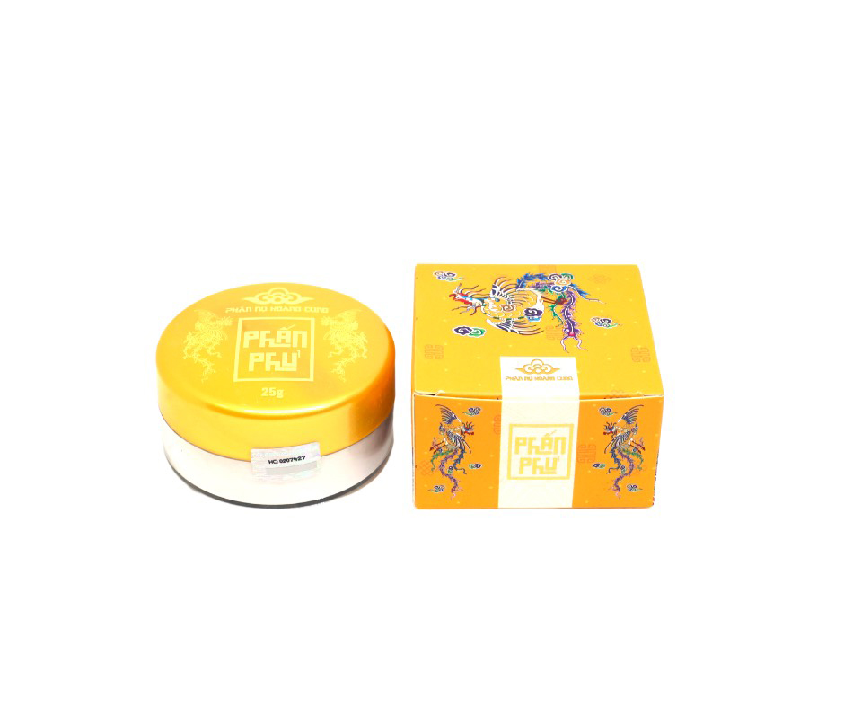 Phấn Phủ Tinh Chất Ngọc Trai Nâng Tone Dạng Bột Dưỡng Da Sáng Trắng Phấn Nụ Hoàng Cung (25gr) Kèm Bông Phấn - Hàng Chính Hãng.