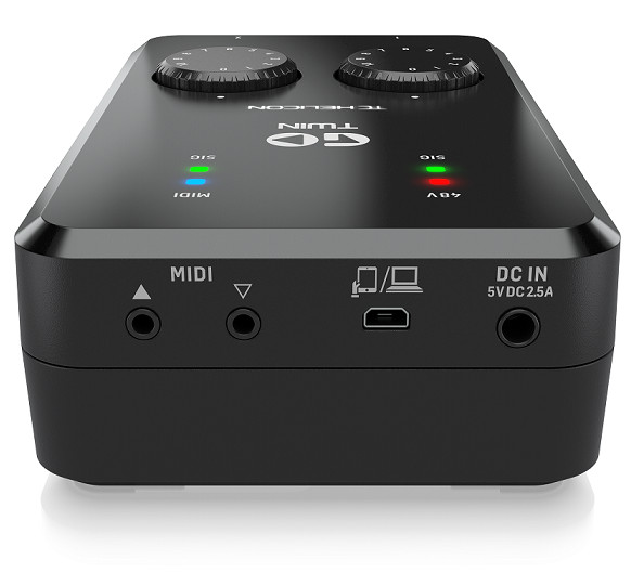 TC-Helicon GO TWIN 2-Channel Audio/MIDI Interface for Mobile Devices-Hàng Chính Hãng